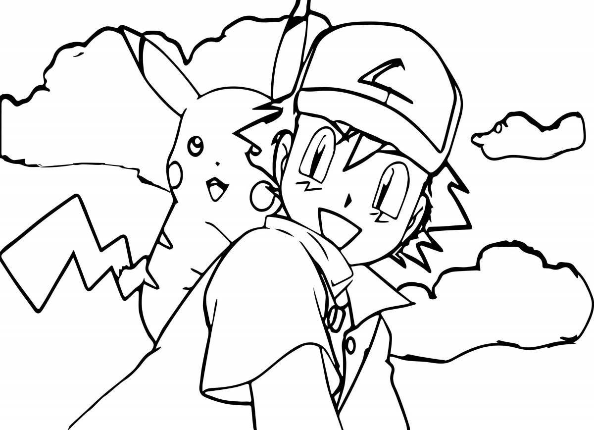 Attractive pikachu coloring book for boys