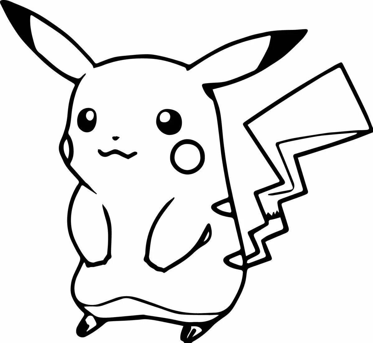 Great pikachu coloring book for boys