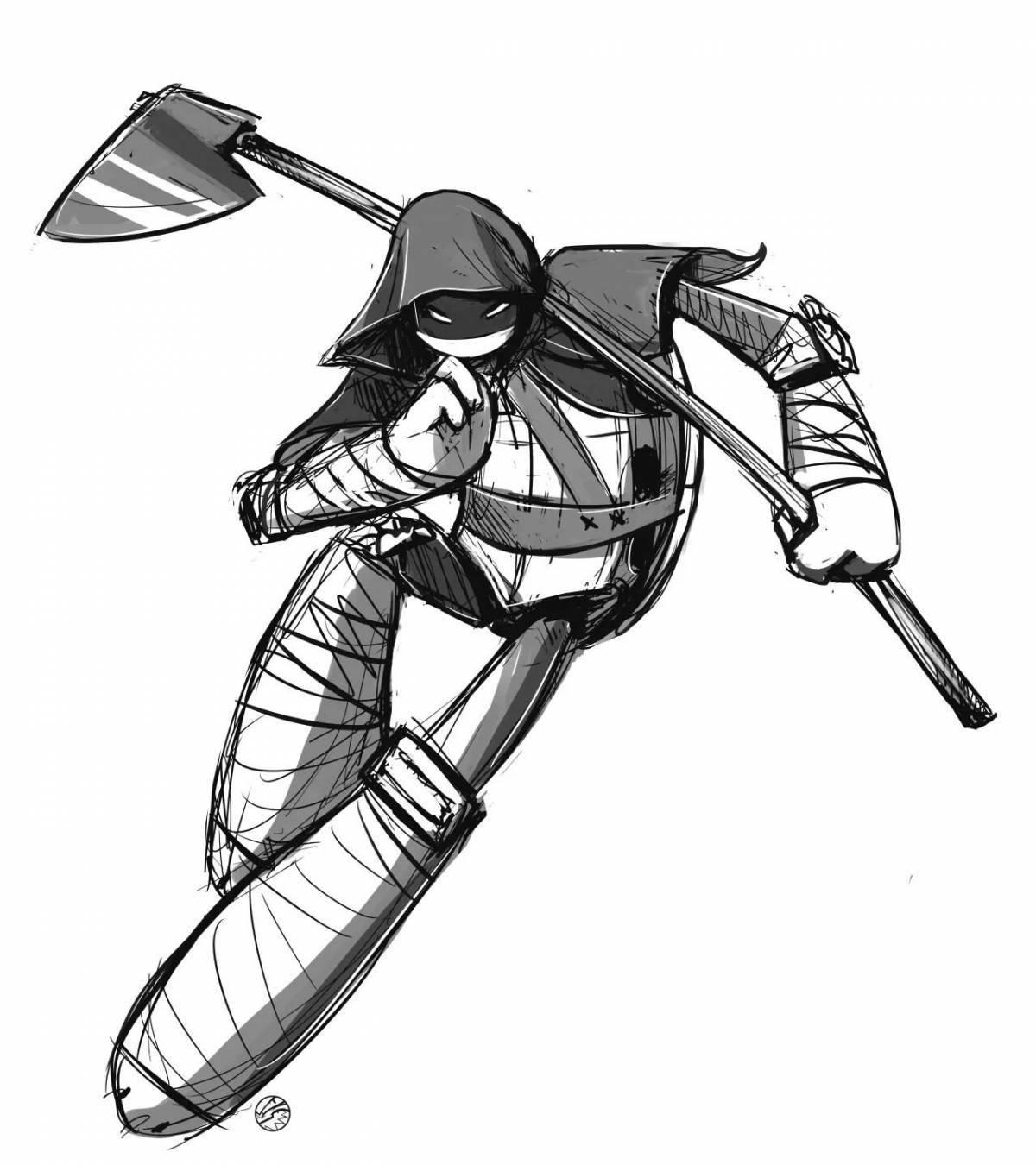 Adorable Teenage Mutant Ninja Turtles 2012 coloring book