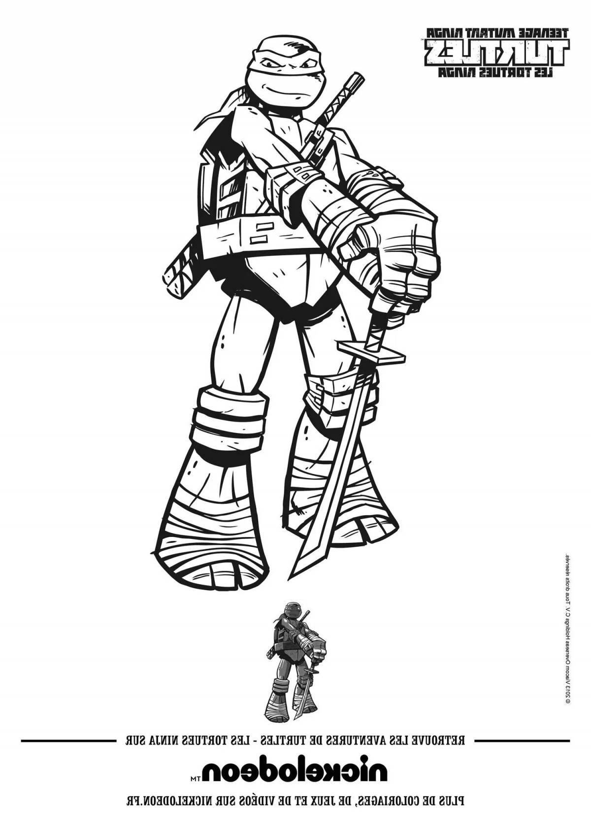 Adorable Teenage Mutant Ninja Turtles 2012 coloring book