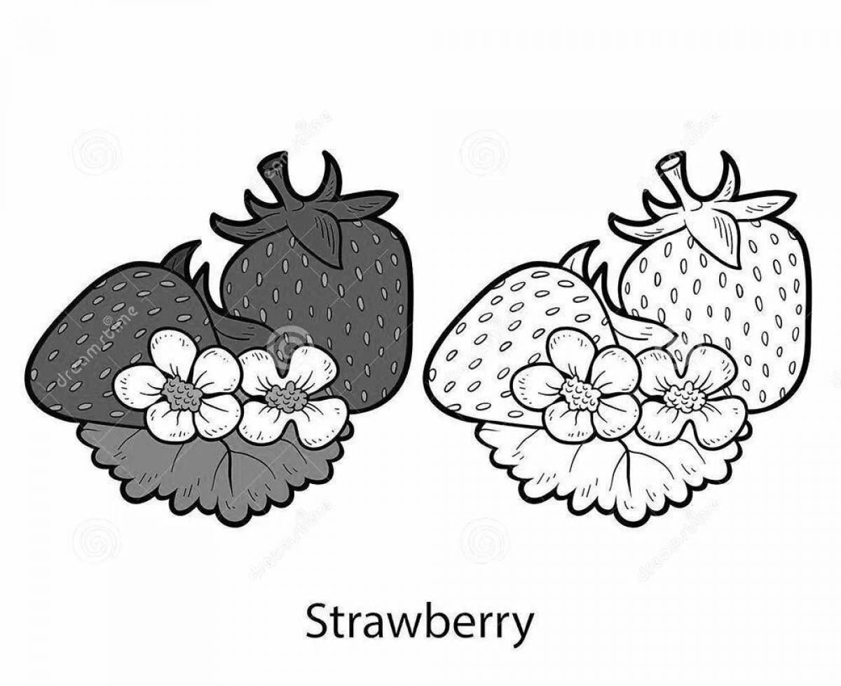 Sun coloring strawberry game