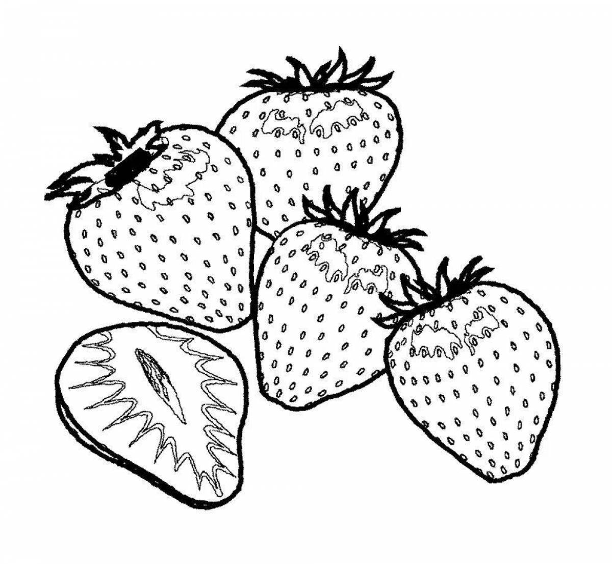 Strawberry coloring game