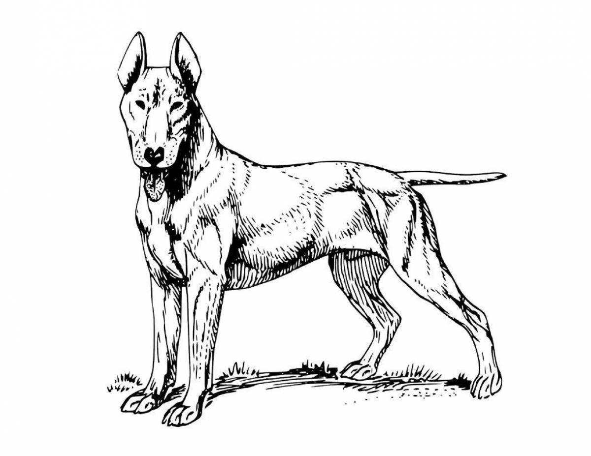 Coloring page faithful German Shepherd puppy