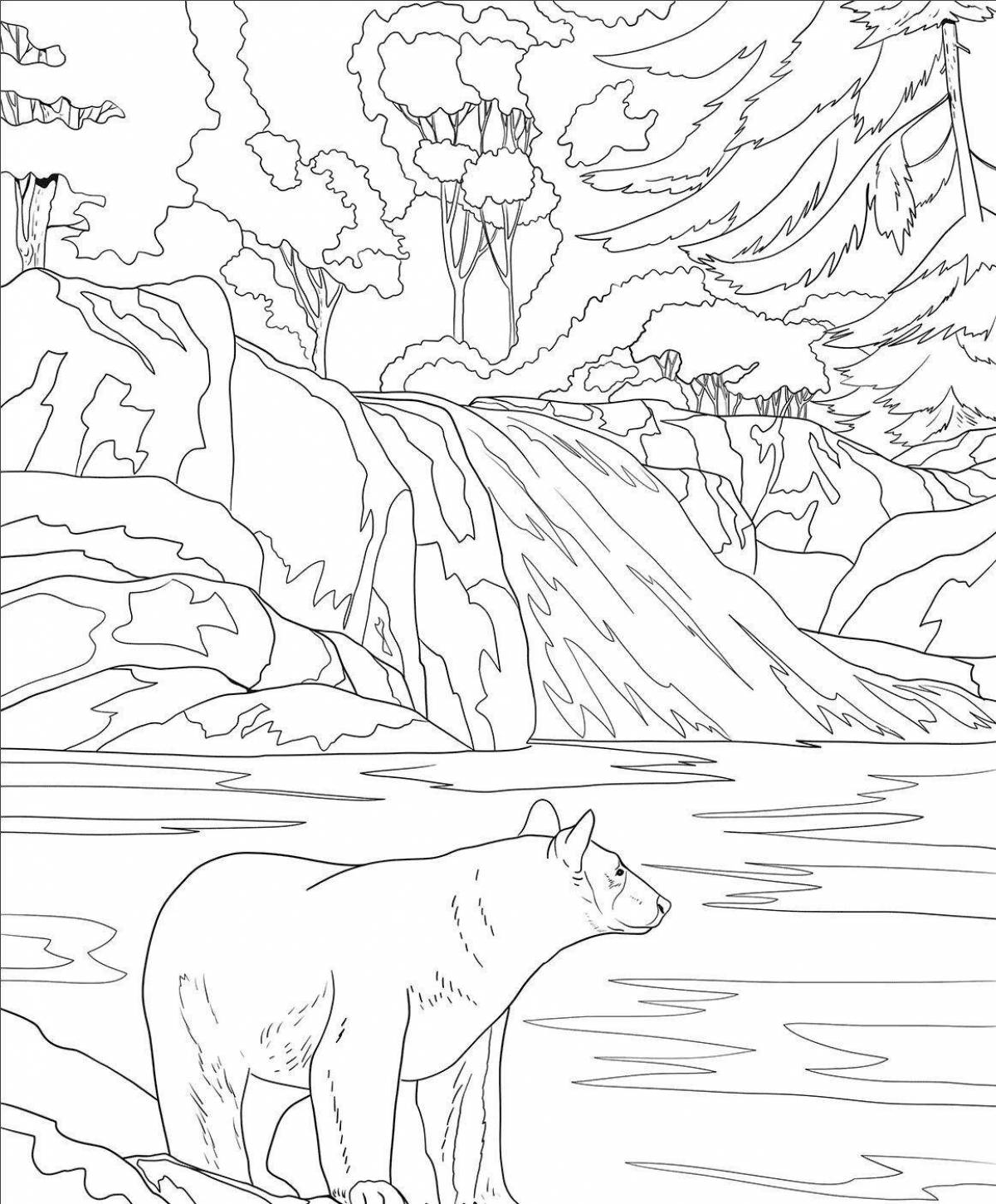 Merry taiga coloring book for kids