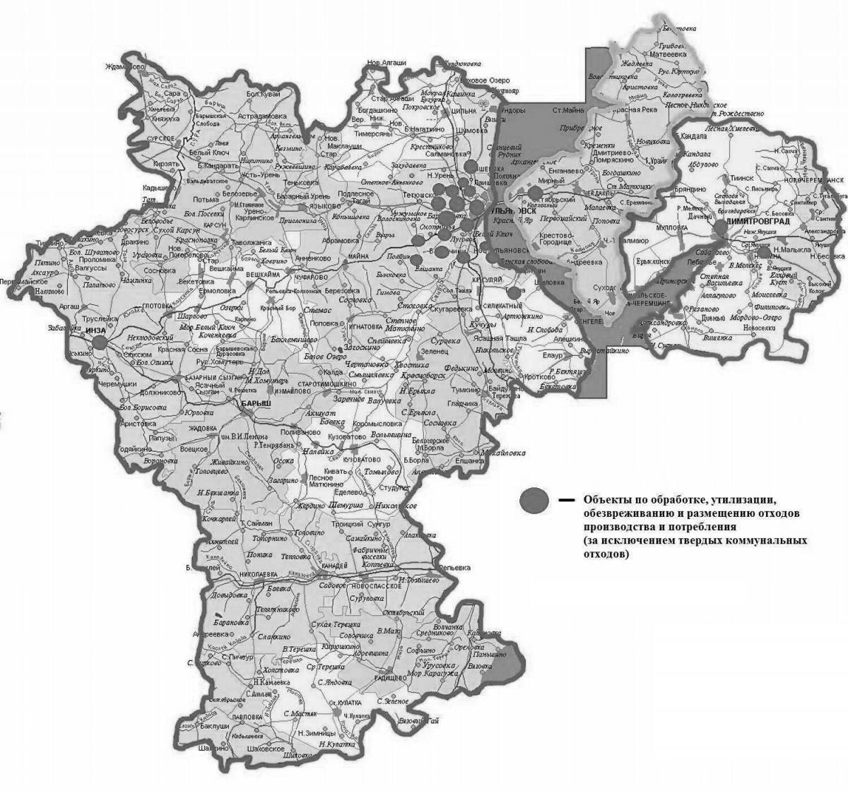 Поразительная карта ульяновской области
