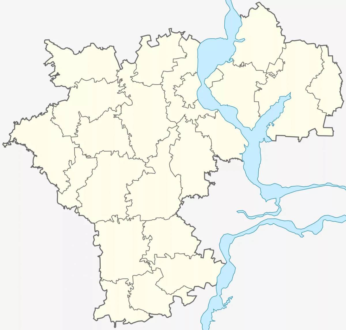 Artistic map of the Ulyanovsk region