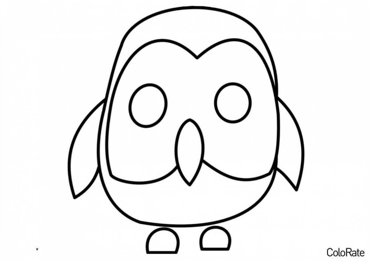 Adopt me parrot animated coloring page
