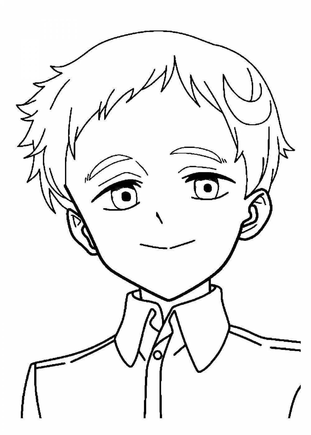 The Promised Neverland Bizarre Anime Coloring Page