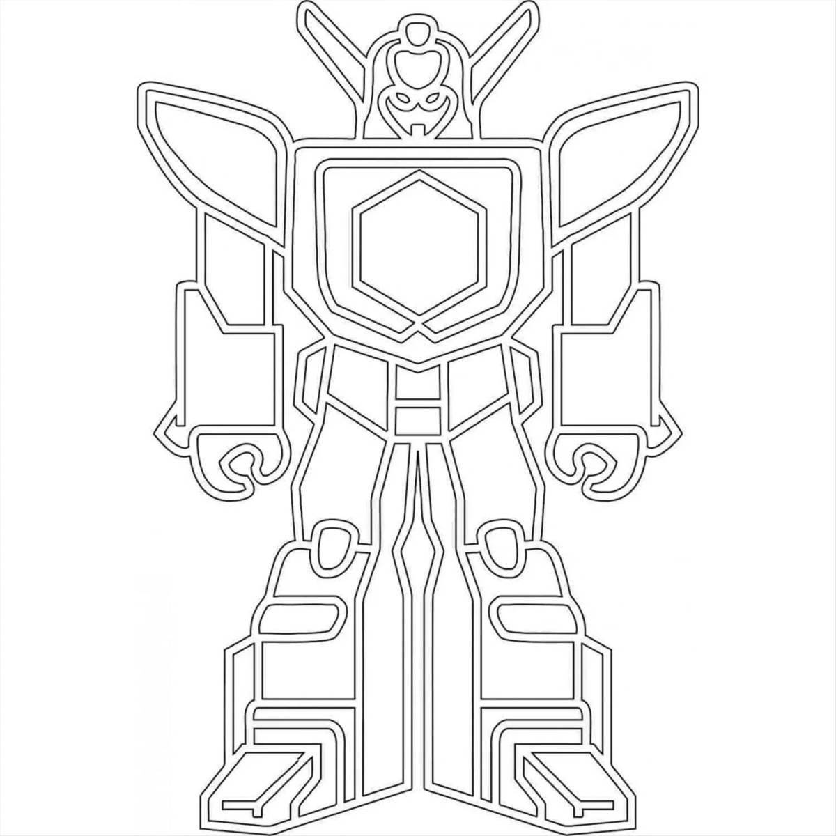 Coloring paper robot colorful-creator