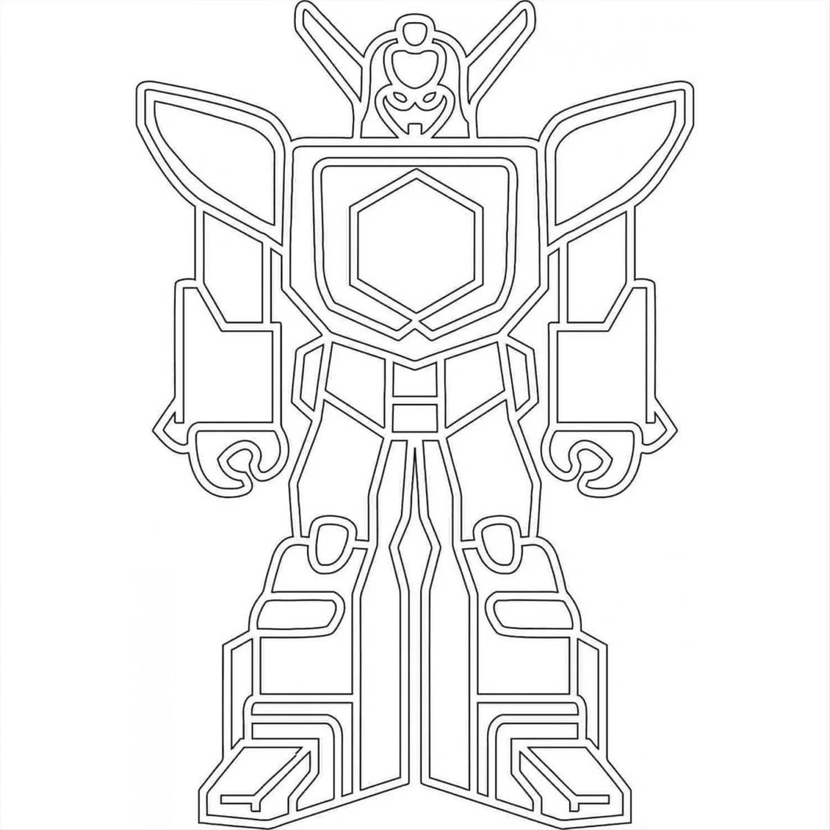 Coloring paper robot colorful-creator