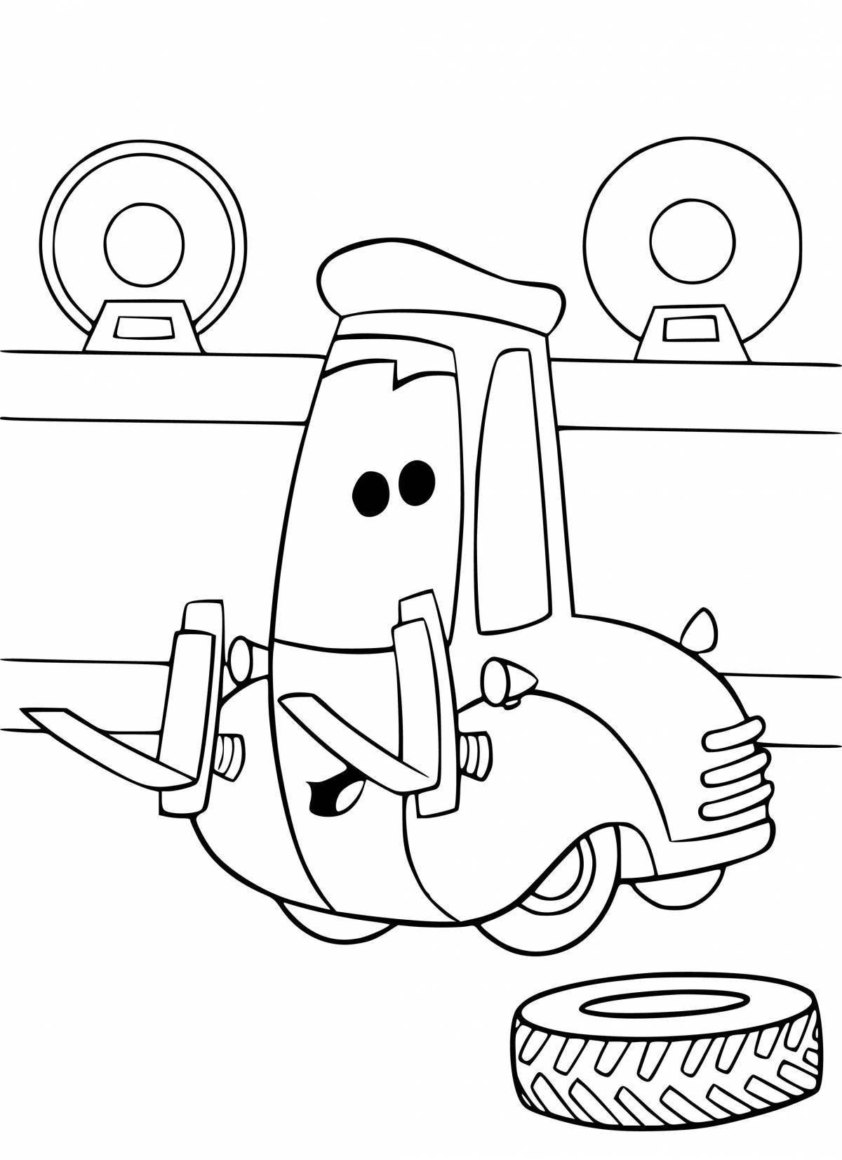 Left truck coloring page fun