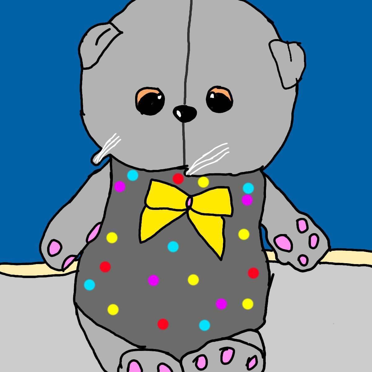 Кот басик раскраска