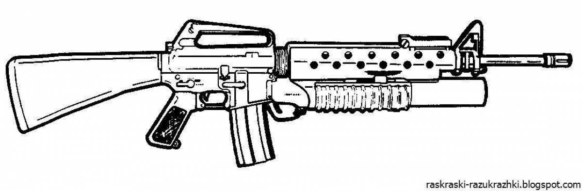 Рисунок м 16. Раскраски оружие. Раскраска автомат. Раскраски оружие для мальчиков. Автомат раскраска для детей.