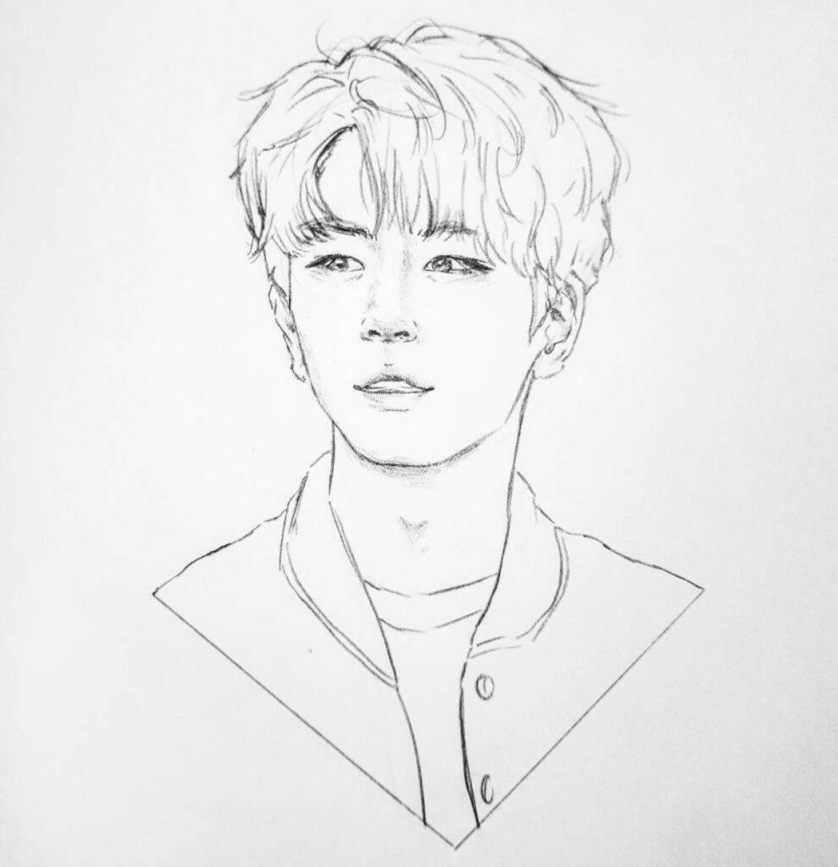 Stray kids рисунки карандашом