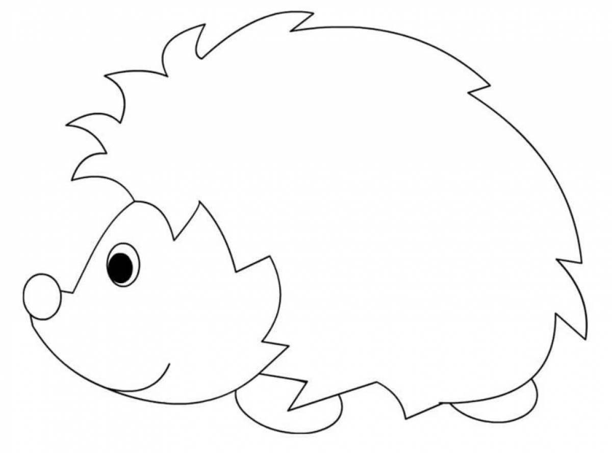 Amazing hedgehog coloring book for kids