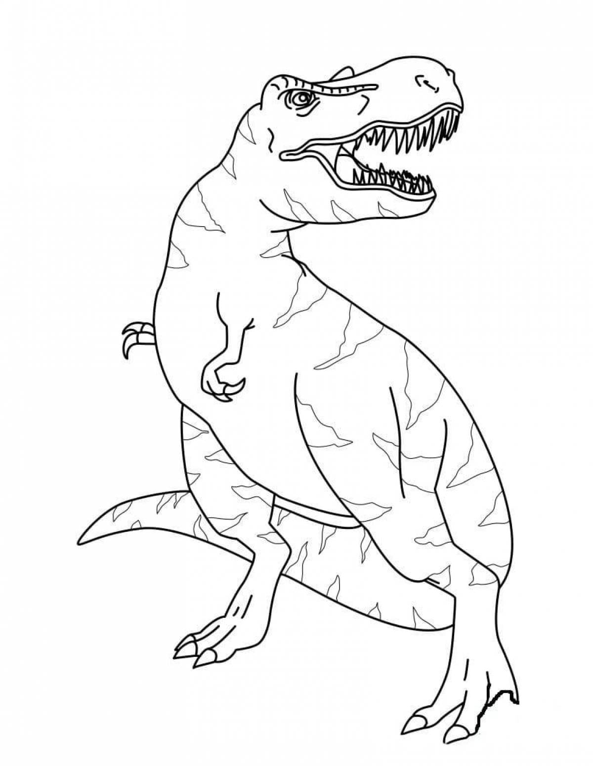 Большая раскраска tyrannosaurus rex