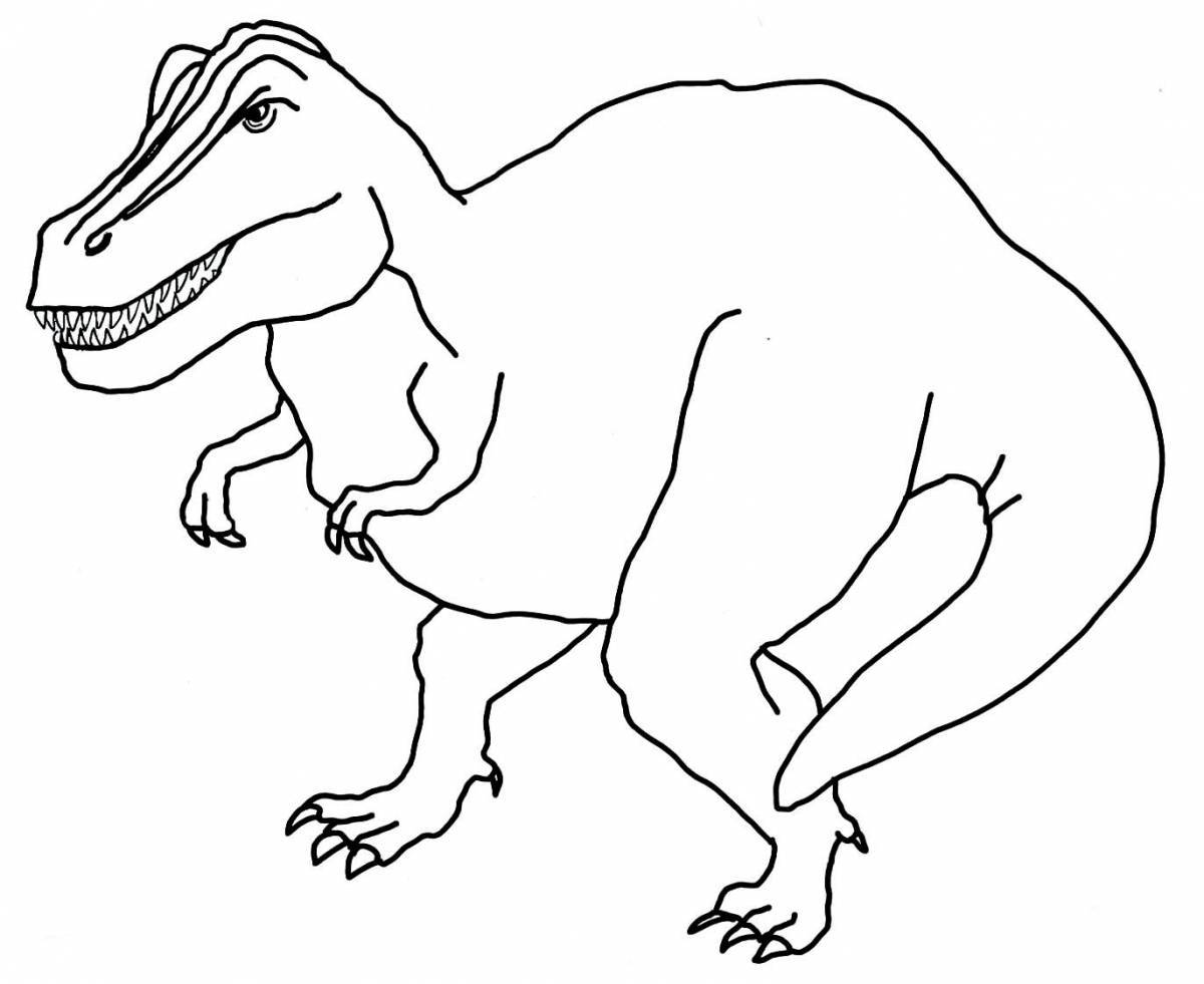 Грандиозная раскраска tyrannosaurus rex