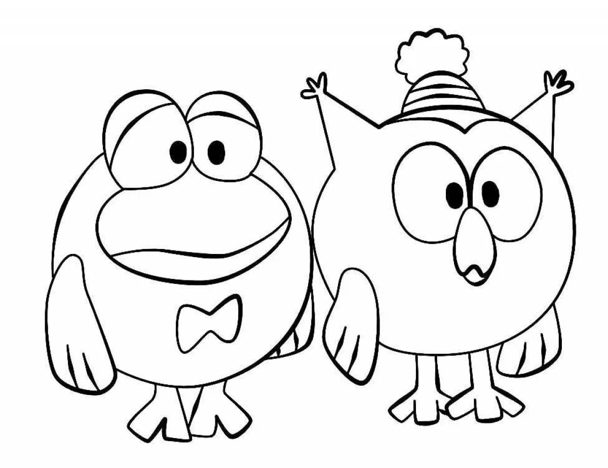 Alluring Smeshariki coloring pages