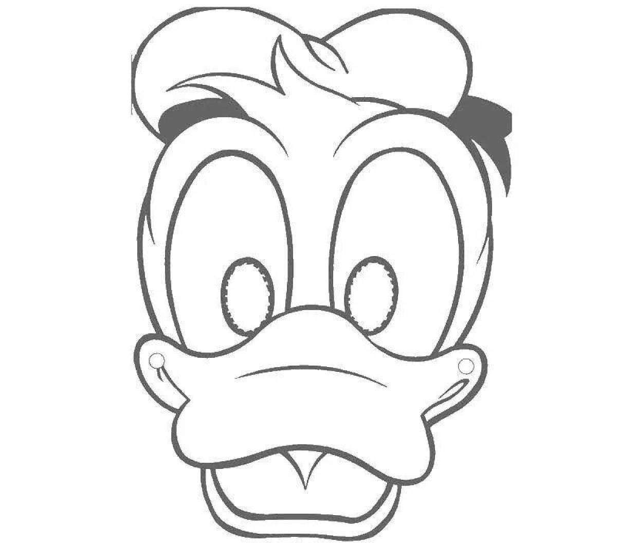 Coloring page glamor mask