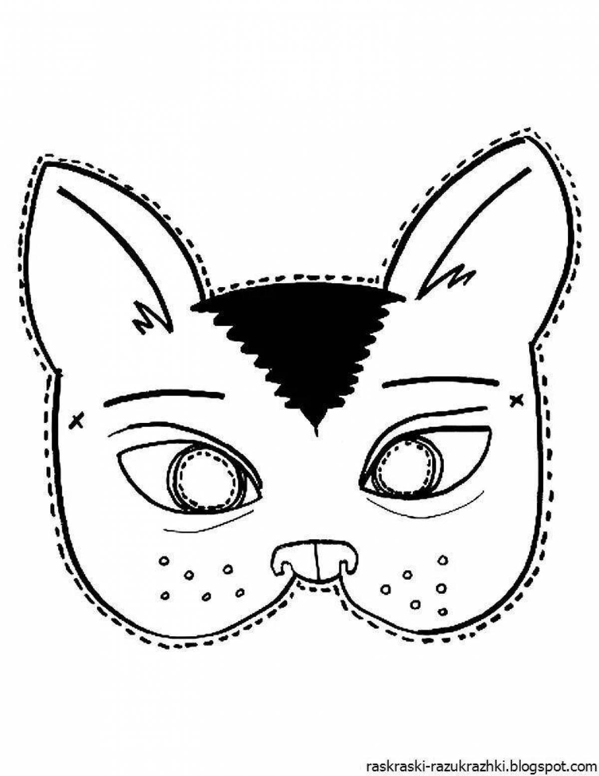Energy mask coloring page
