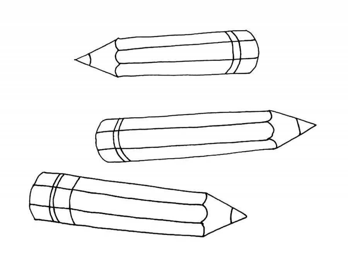 Раскраска игристые 2 карандаша