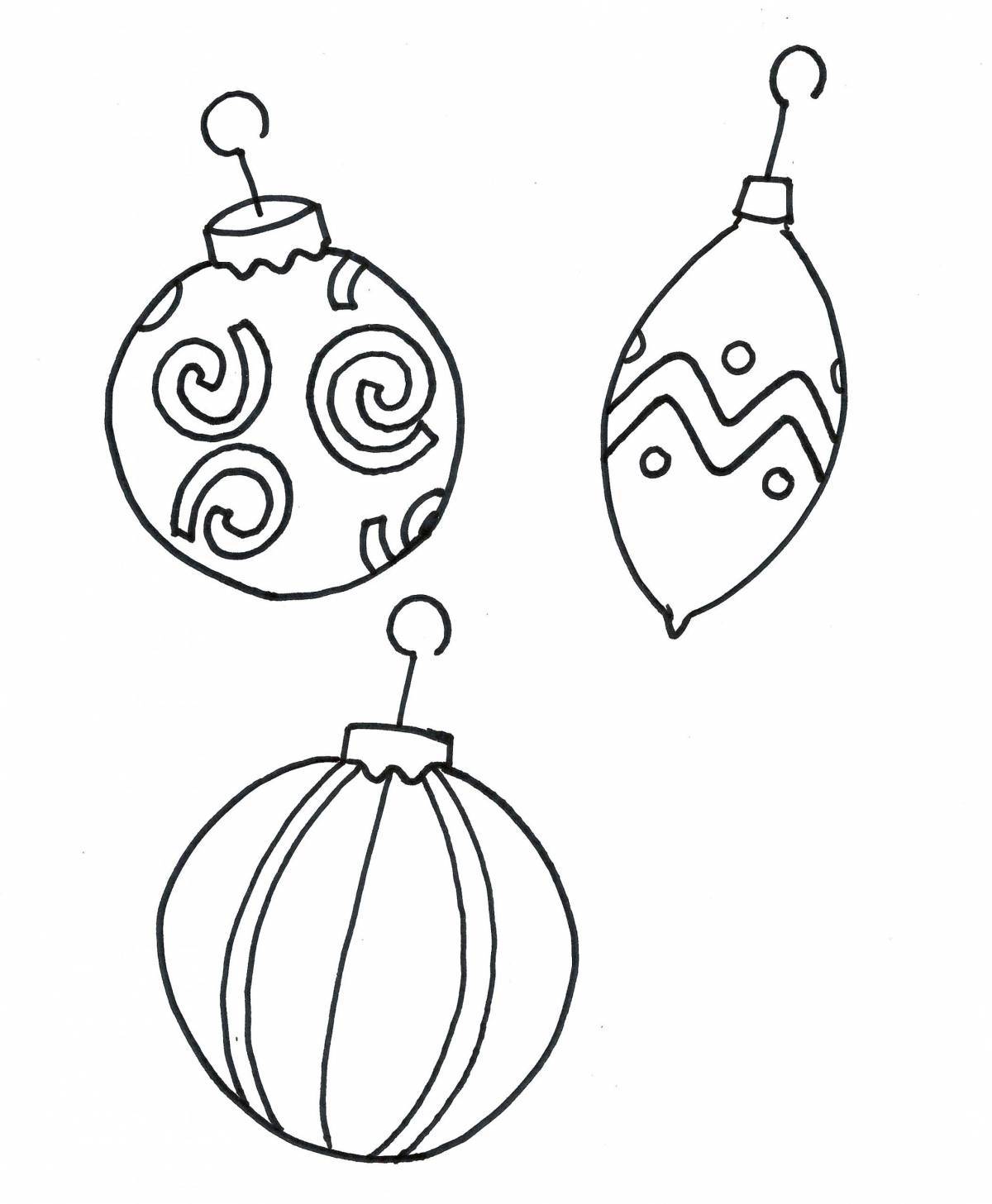 Gorgeous Christmas tree coloring page