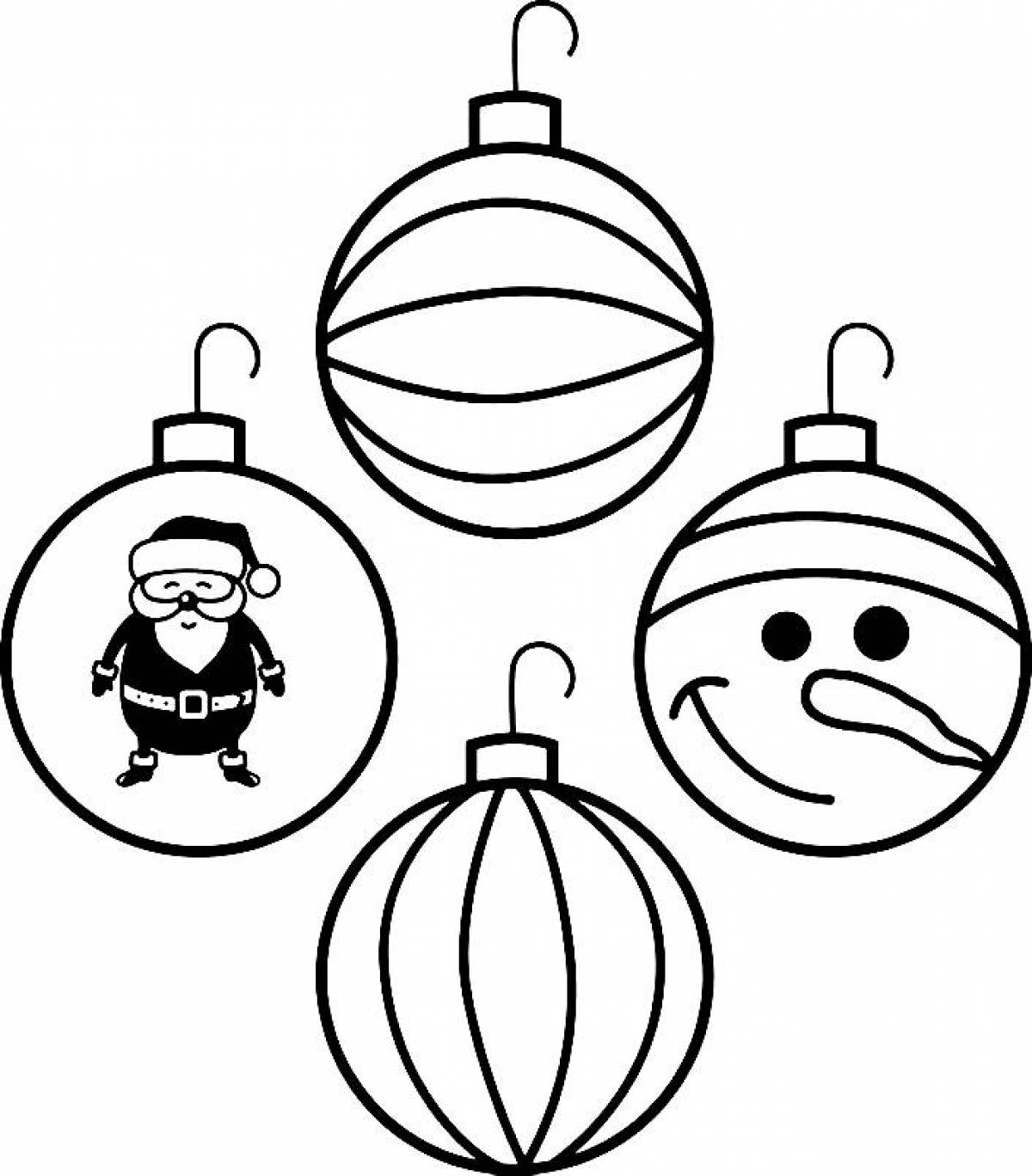 Blessed Christmas tree coloring page