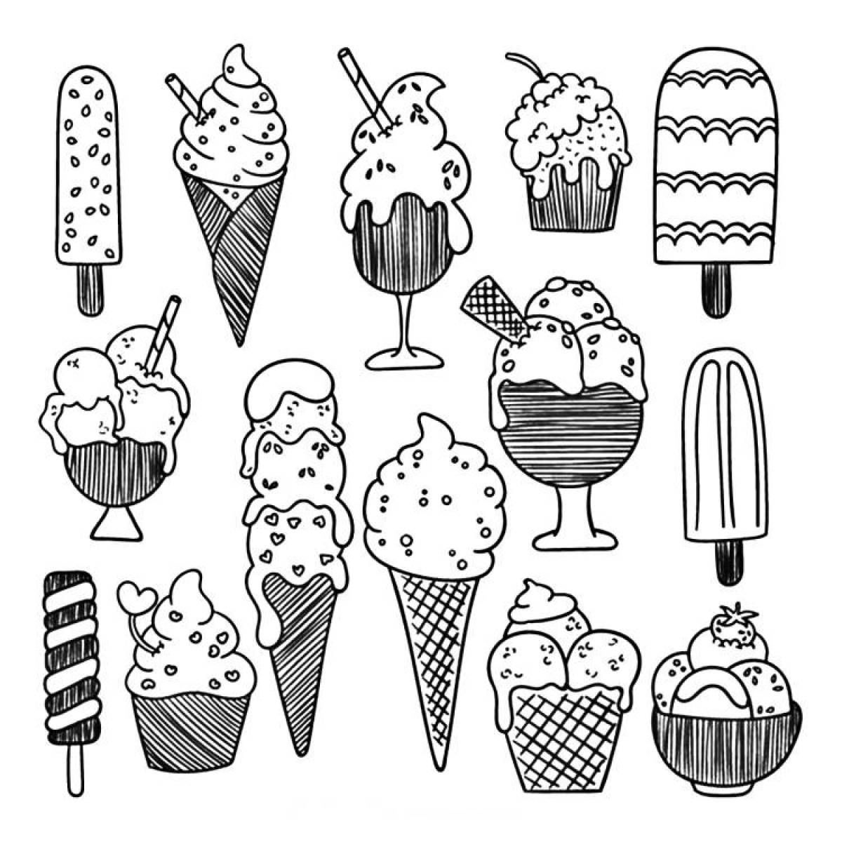 Attractive stickers for coloring