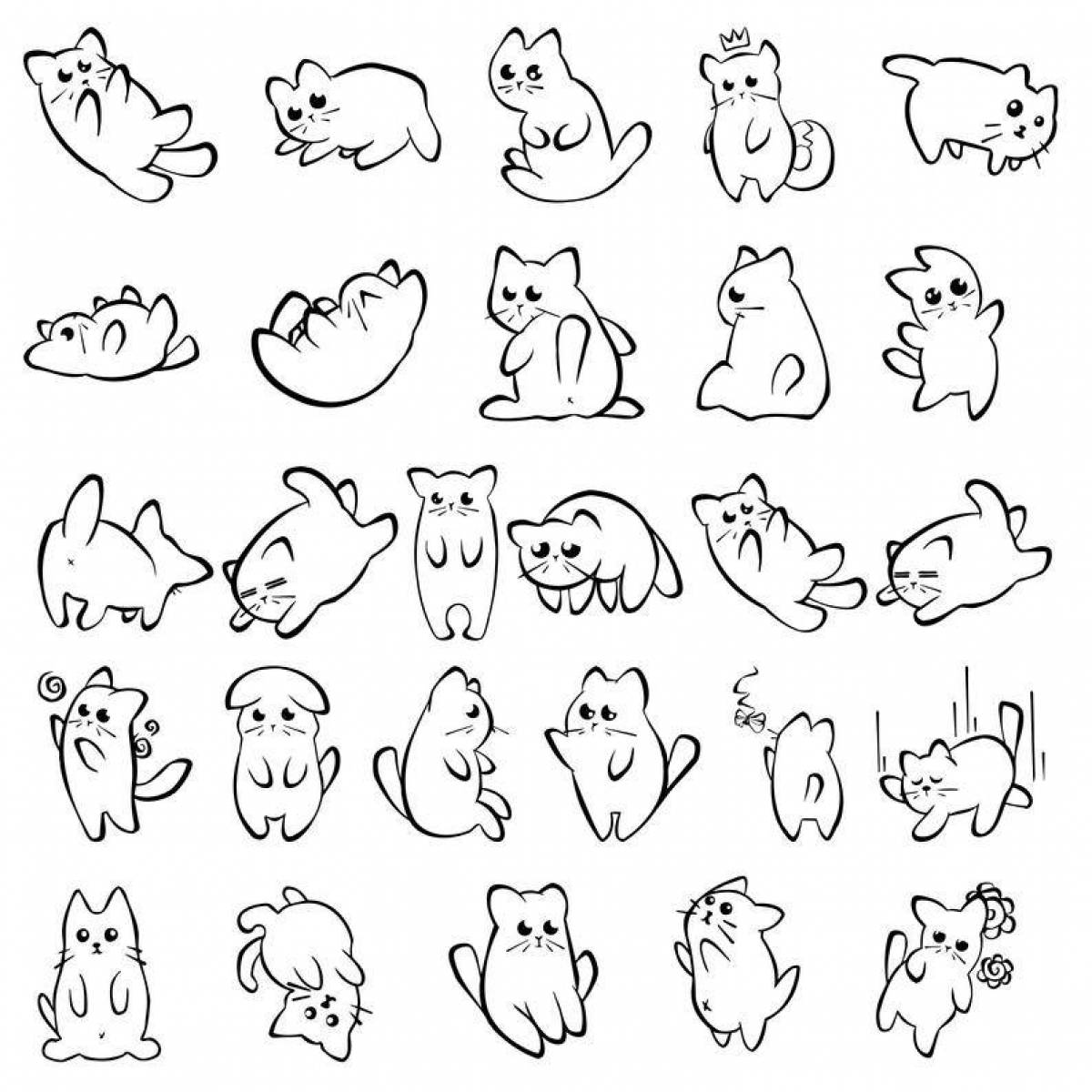 Fun stickers for coloring
