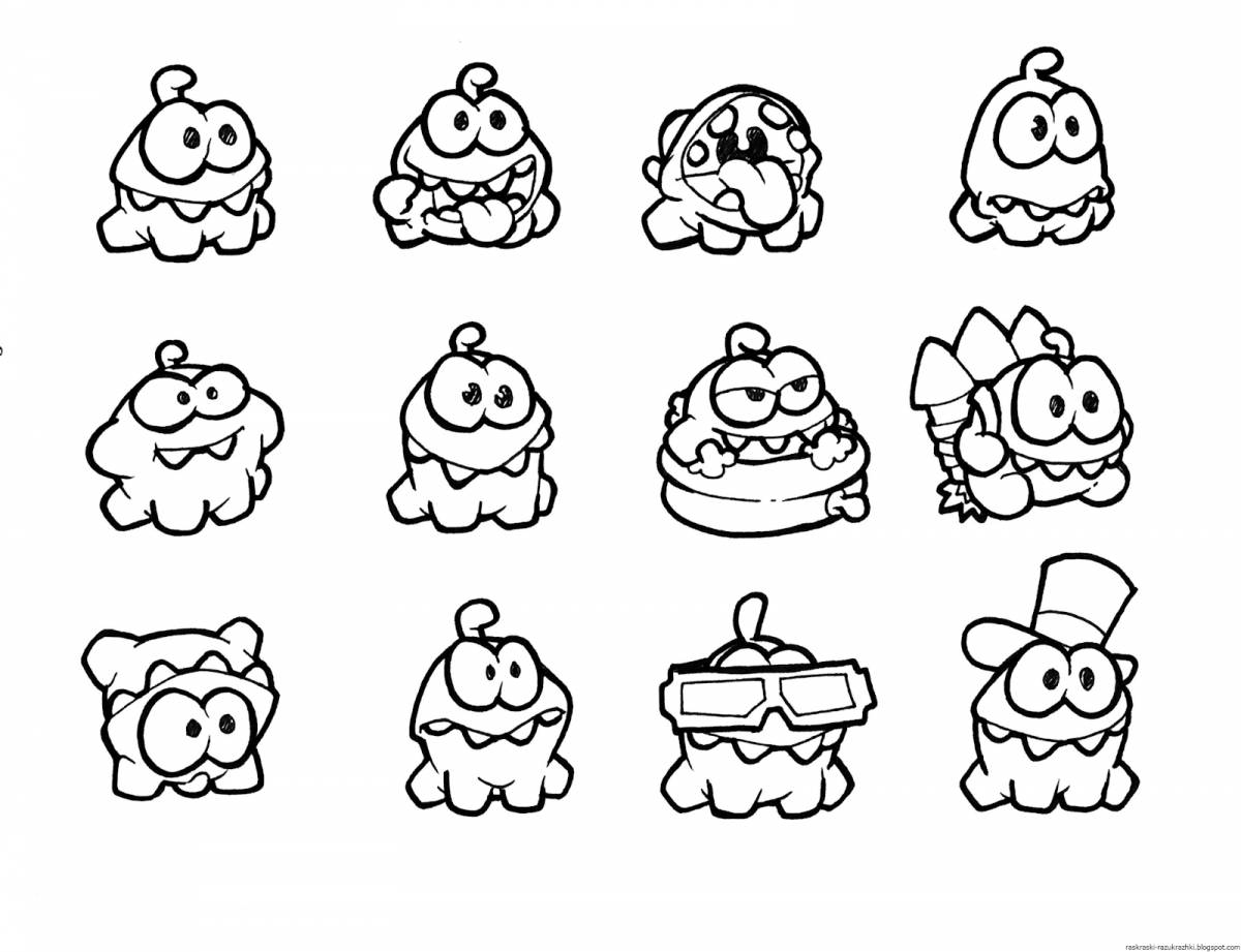 Amazing stickers for coloring pages