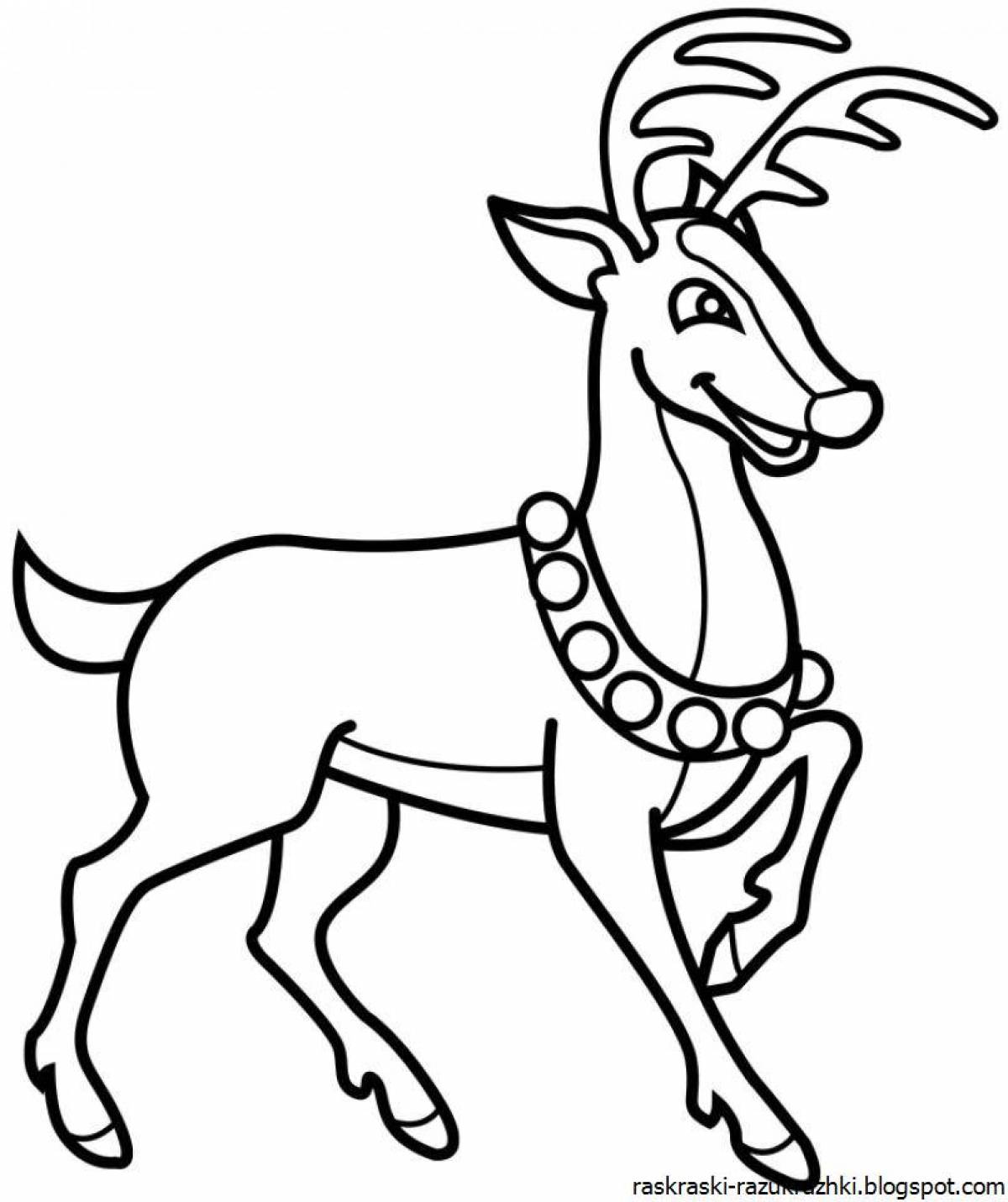 Awesome deer coloring pages for kids
