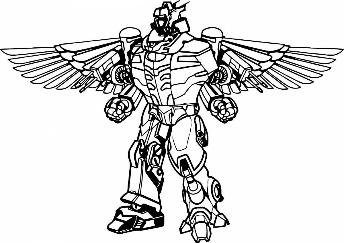 Fabulous robot coloring pages for boys