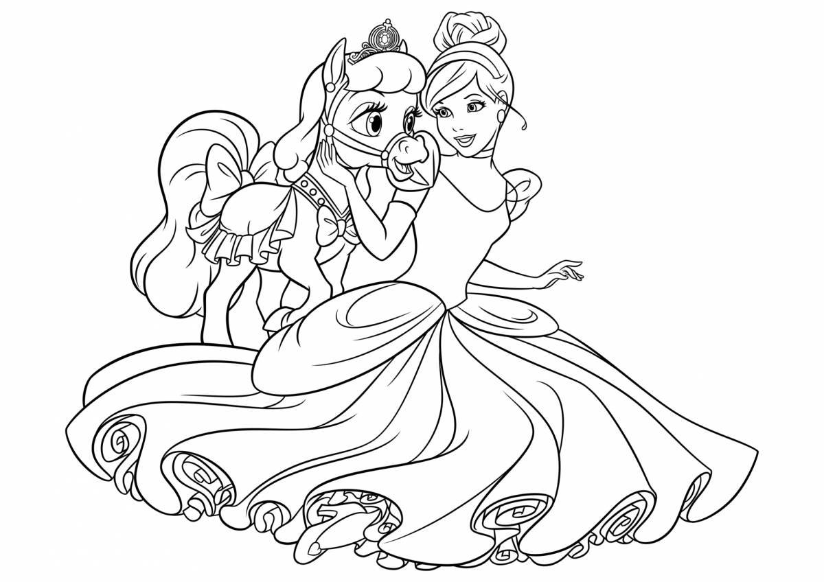 Fun coloring of Disney princesses