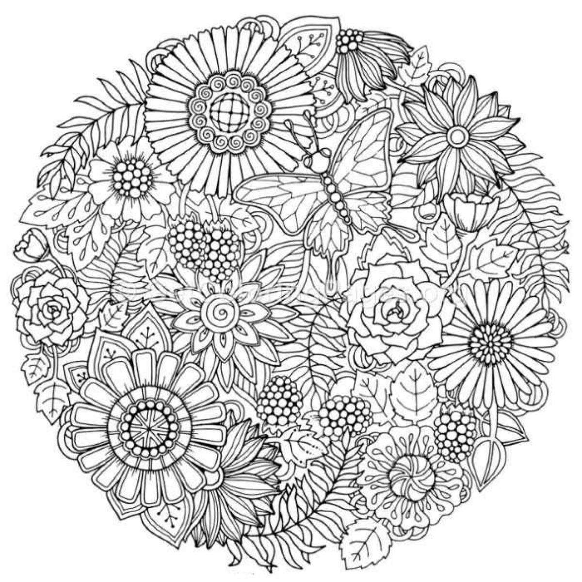 Adorable anti-stress coloring book for adults