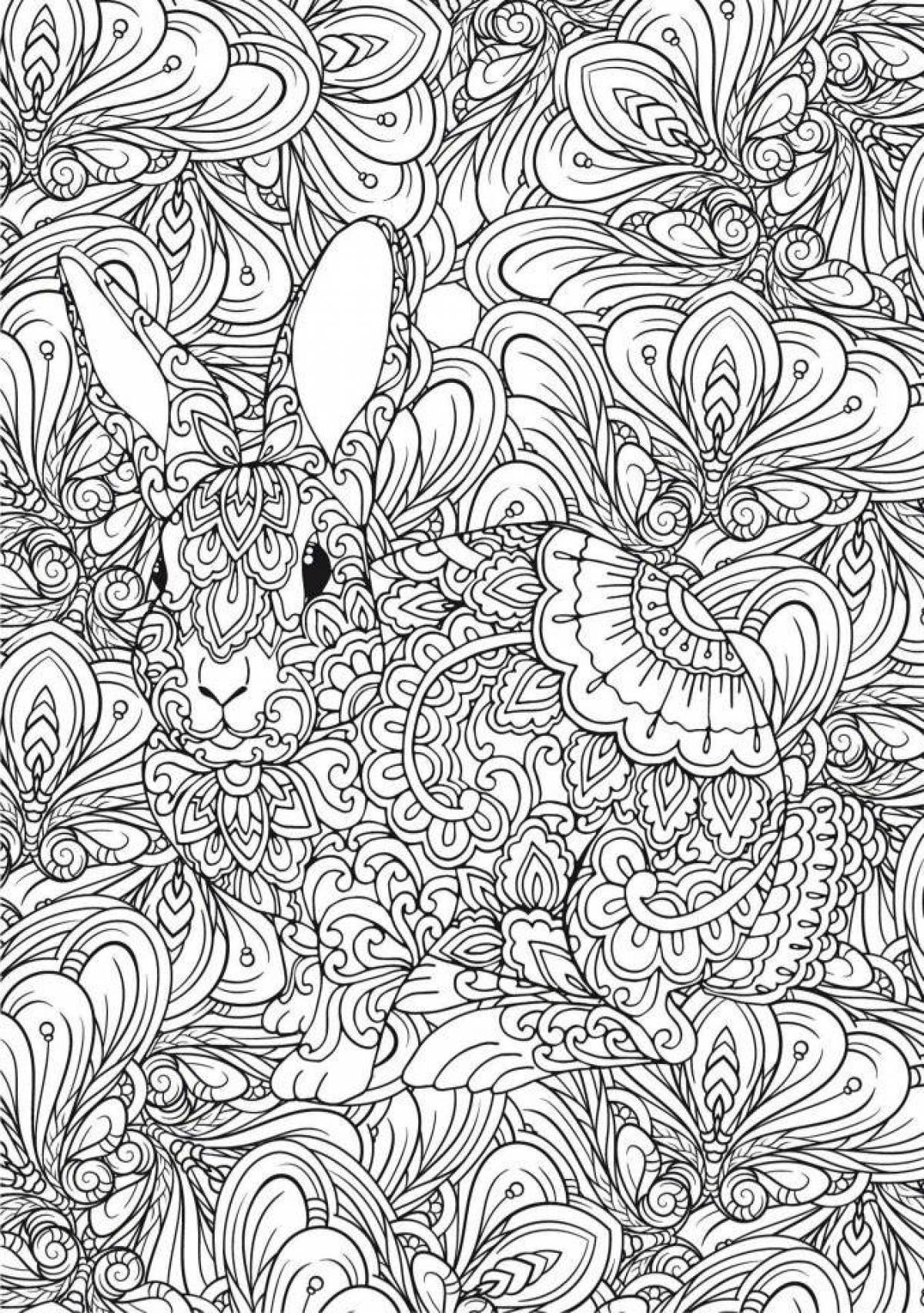 Invigorating anti-stress coloring book for adults