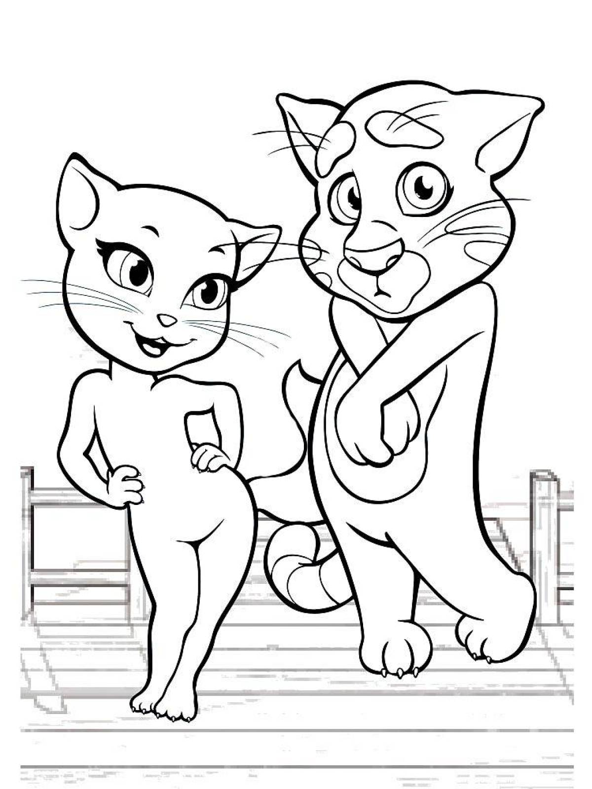 Colorful coloring page volume