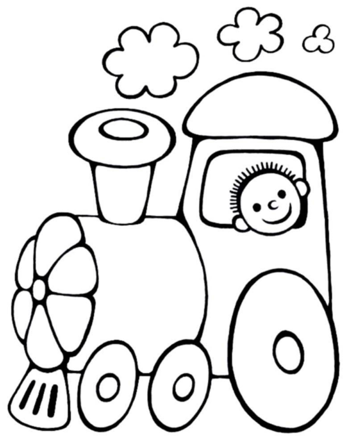 Adorable coloring book for 2-3 year olds