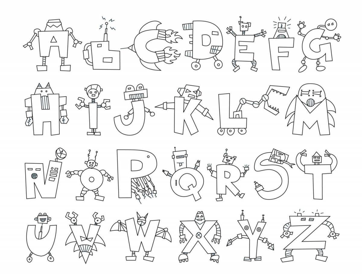Color-frenzy alphabet lore coloring page