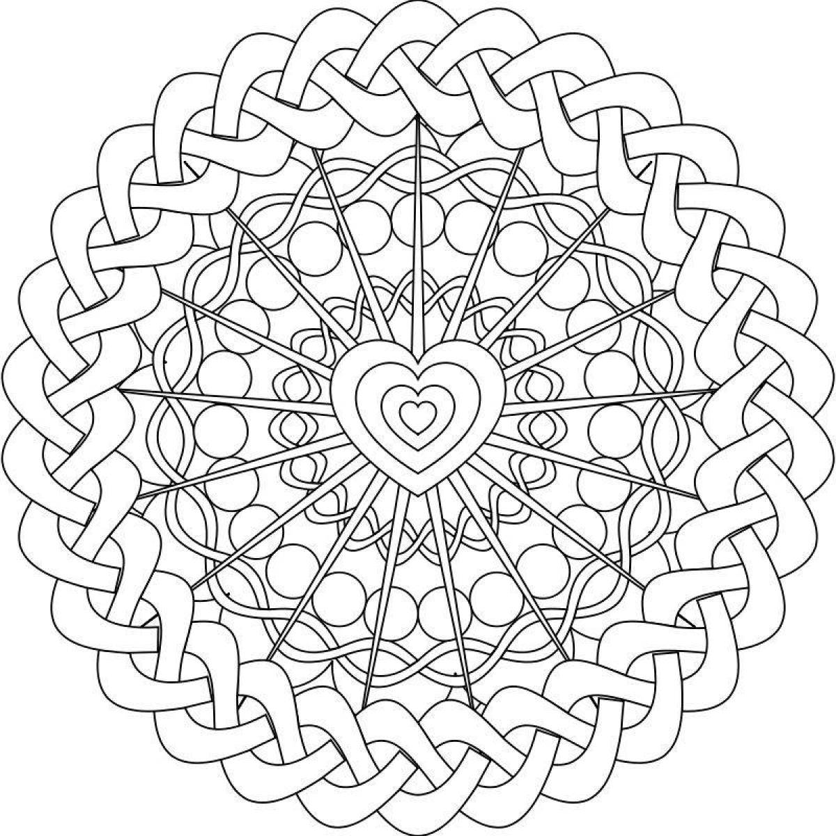 Royal mandala coloring pages with meaning
