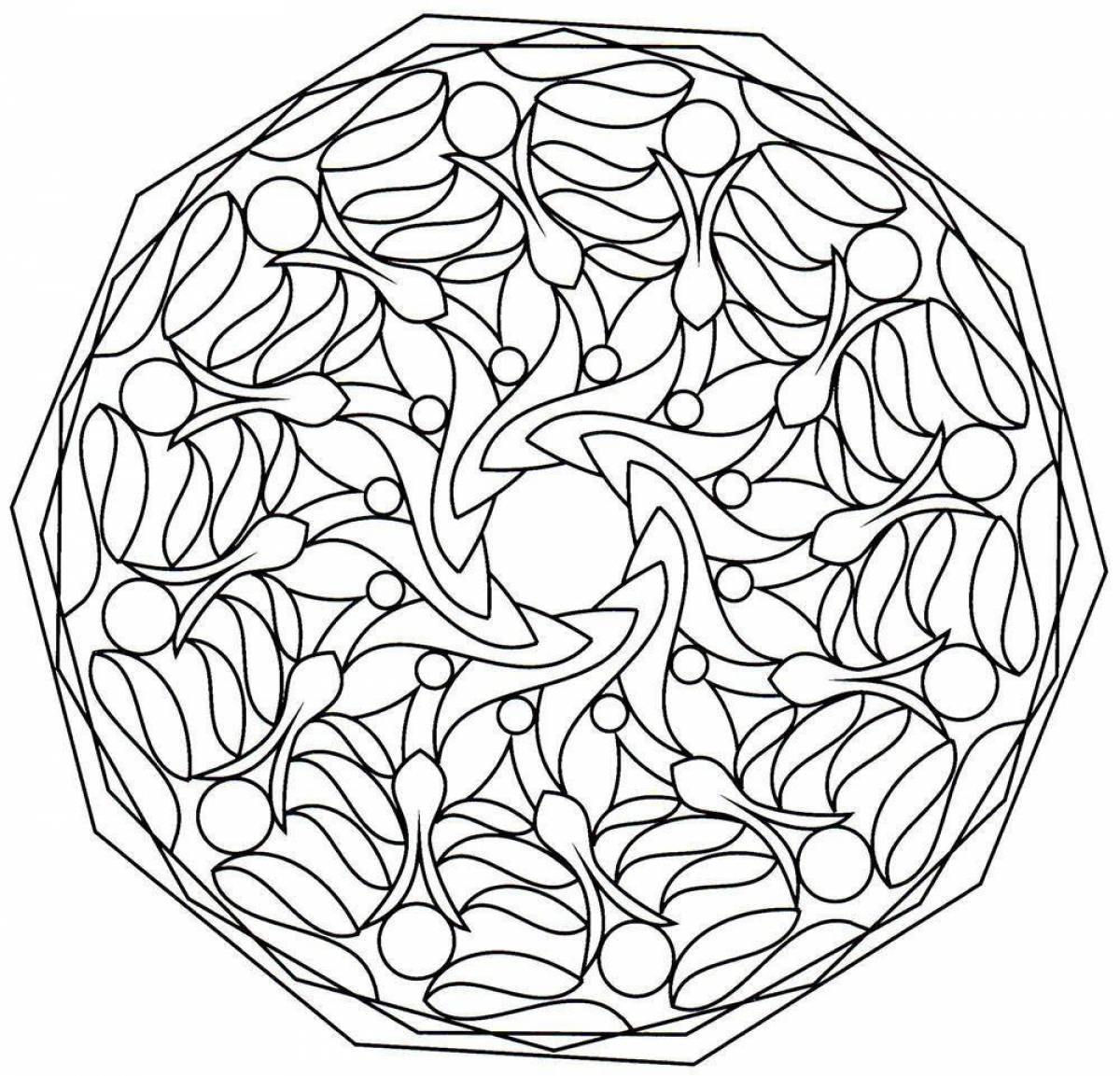 Exuberant mandala coloring pages with meaning