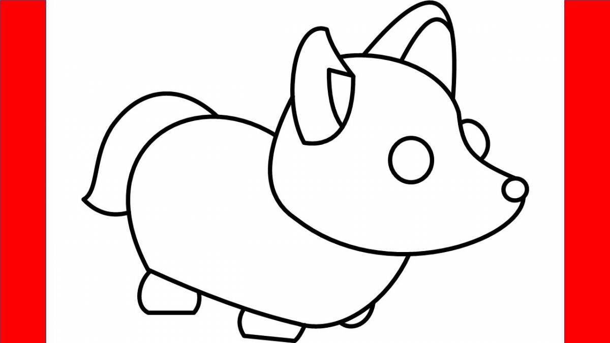 Outstanding adopt me peta coloring page