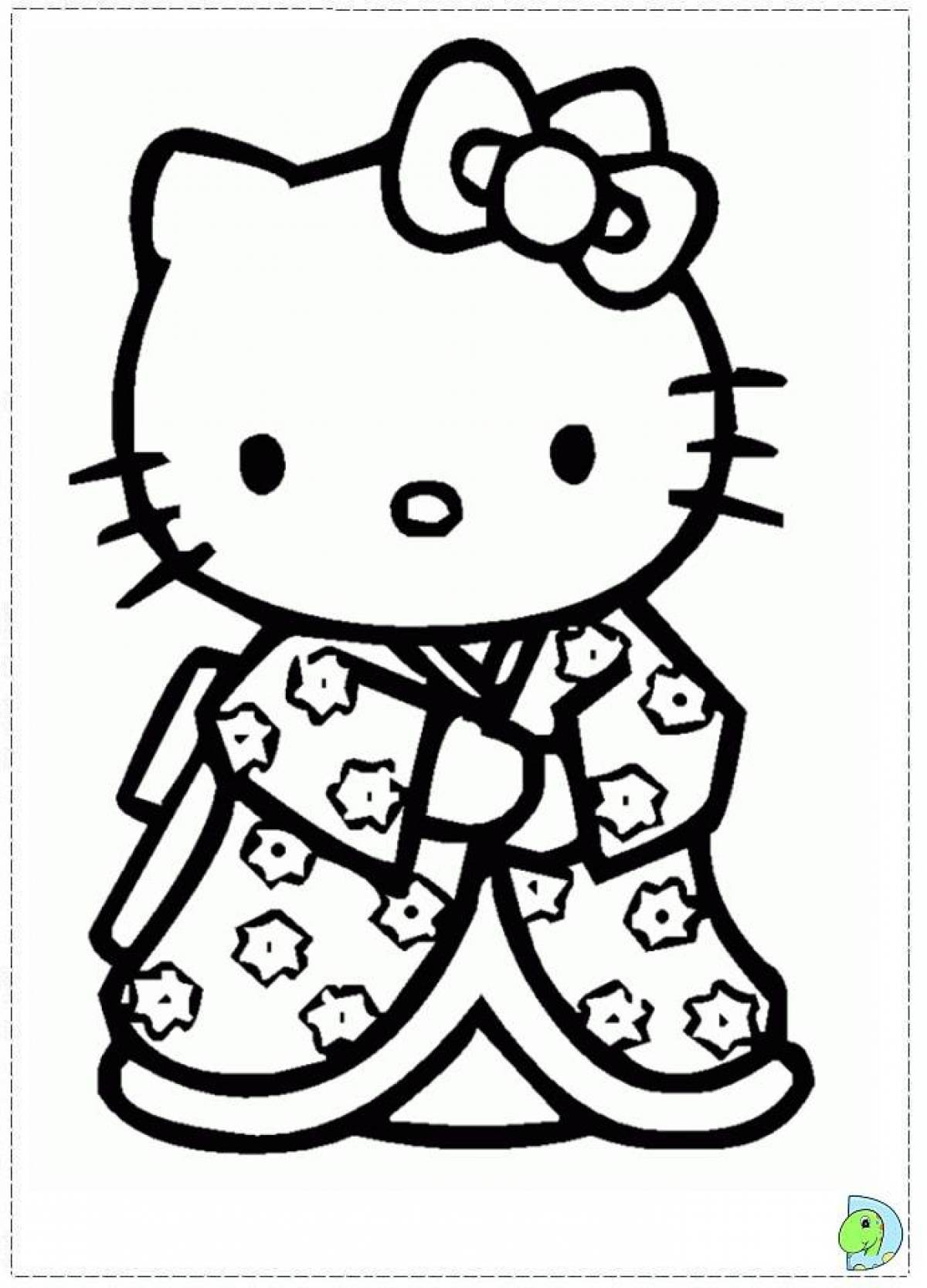 Pretty hello kitty with clothes