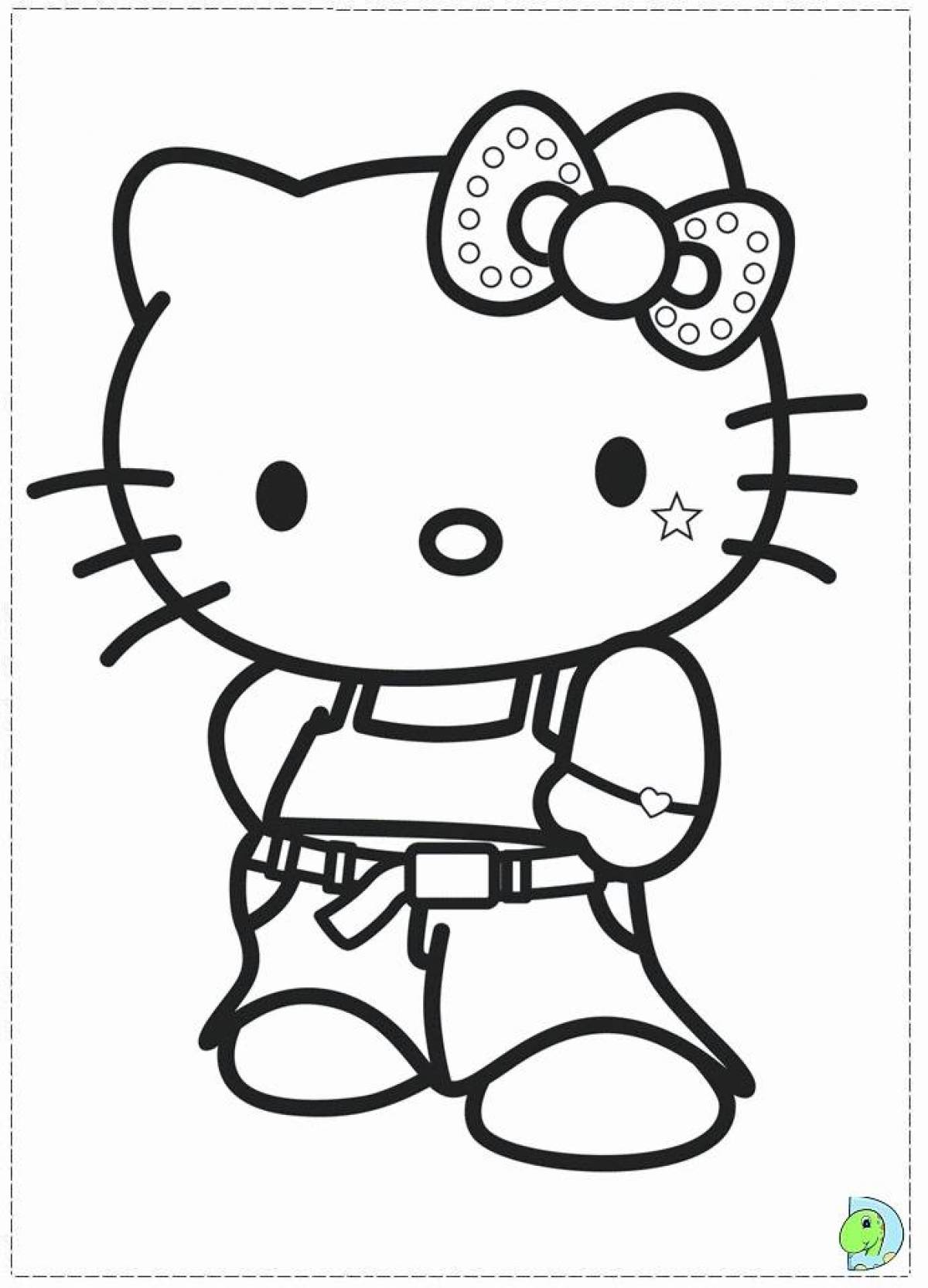 Soft hello kitty with clothes