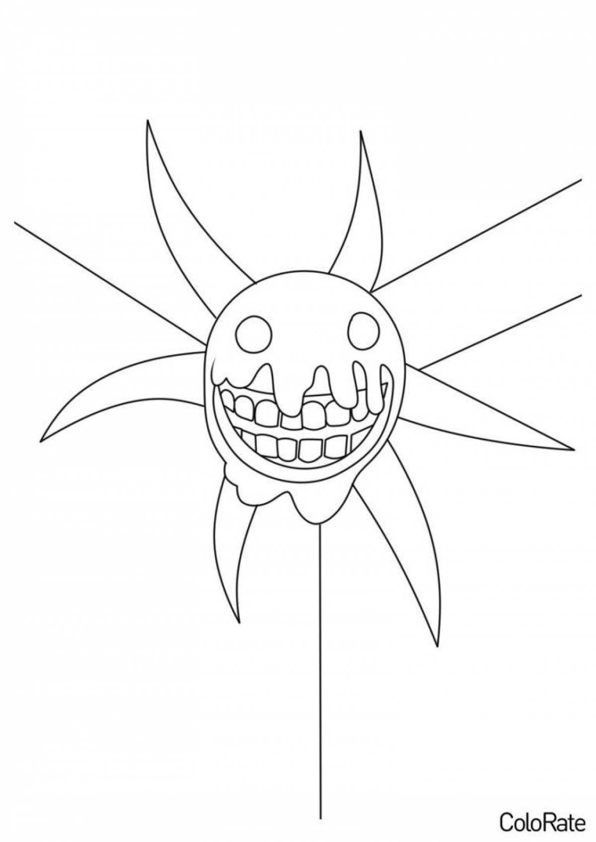 Exciting roblox door coloring page