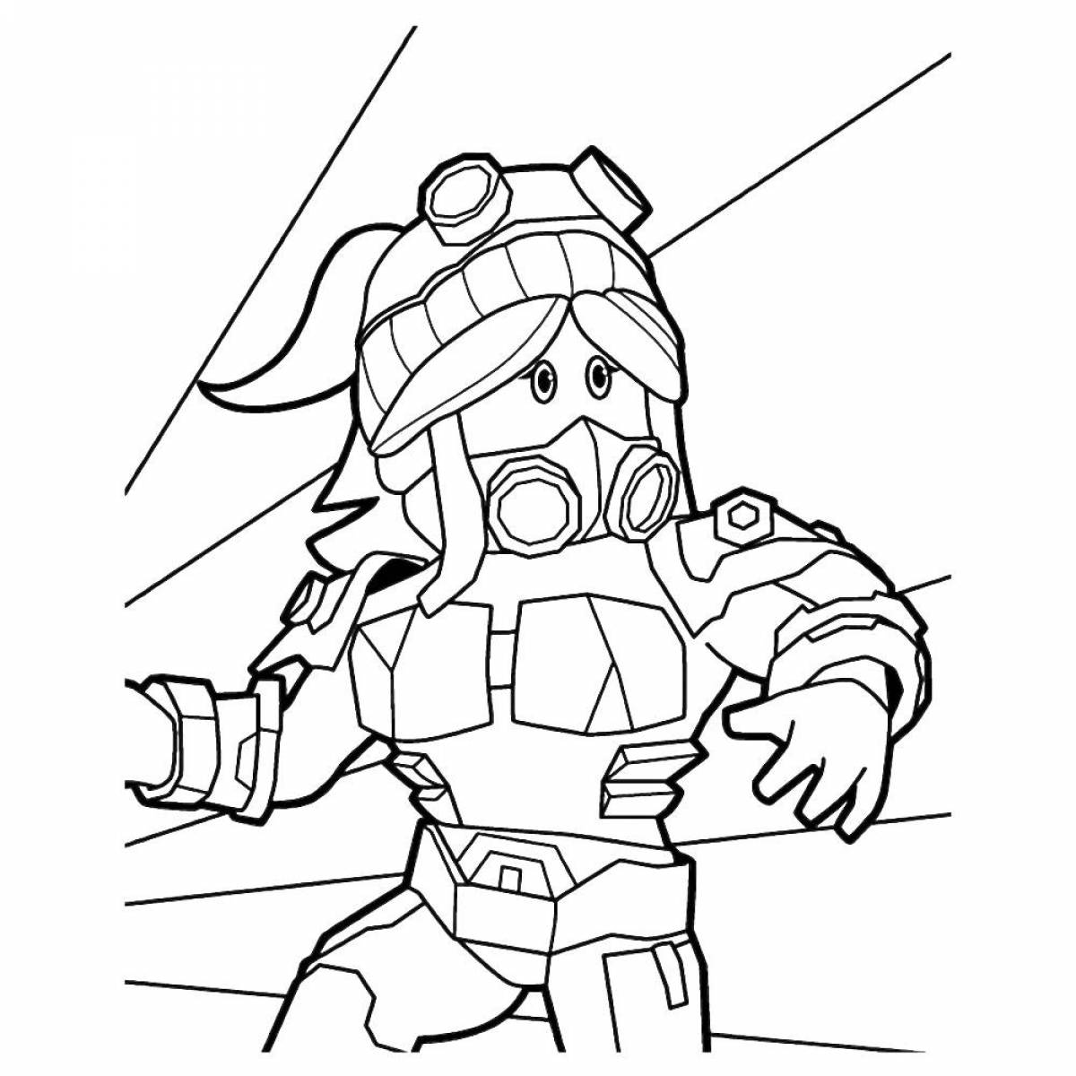 Gorgeous roblox door coloring page