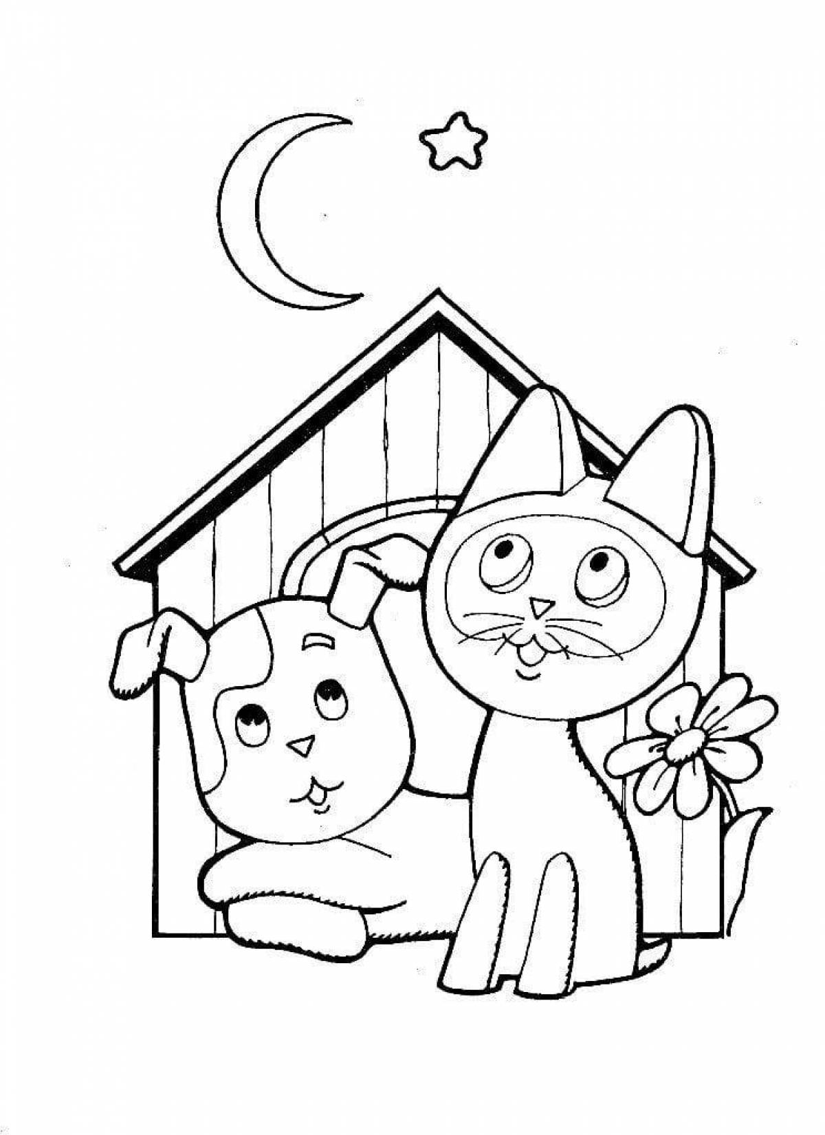 Kitten live coloring