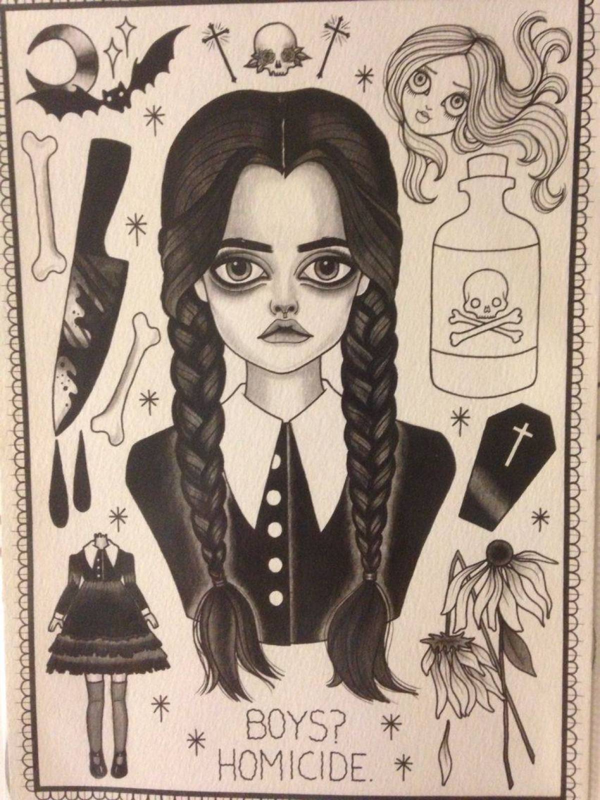 Addams Exciting Environment coloring page