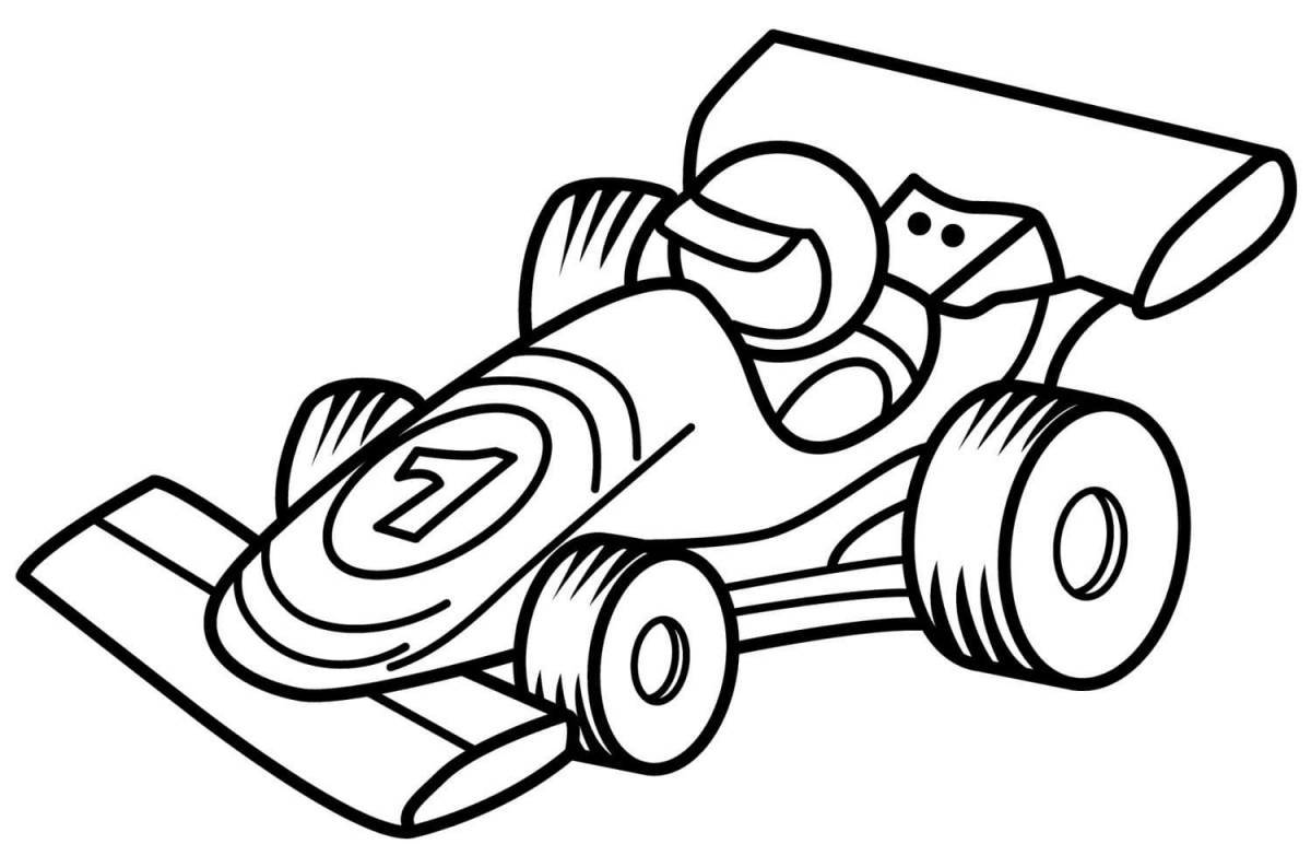 Incredible car coloring book for 4-5 year olds