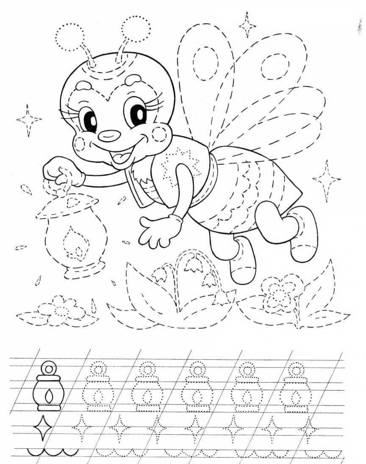 Coloring book for preschoolers 6-7 years old