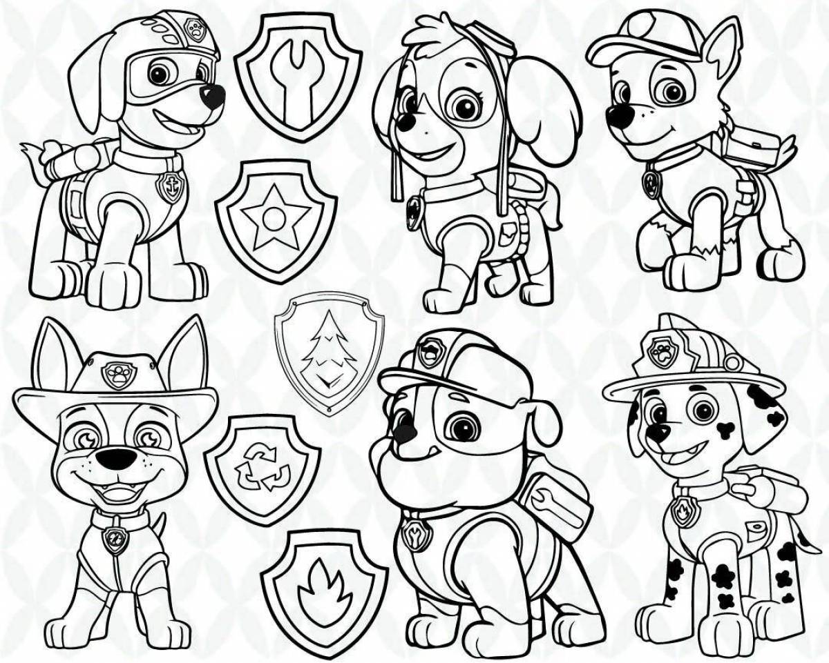 Puppy patrol fun coloring book for little ones